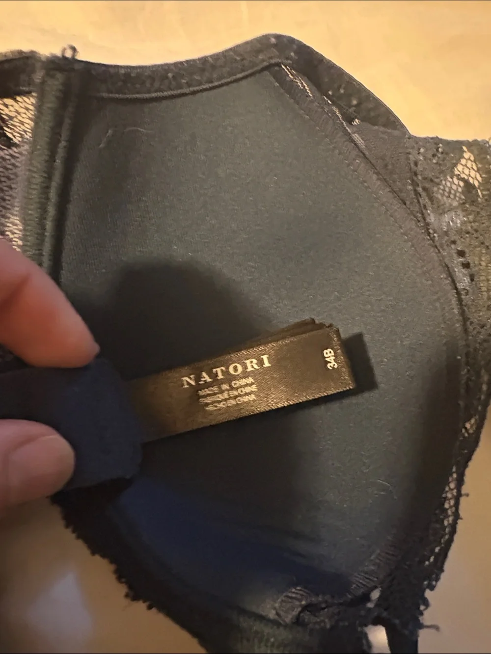 Natori Lace lightly padded Bras Bundle - Teal, Beige, Black, Navy. 34B - Picture 2 of 2